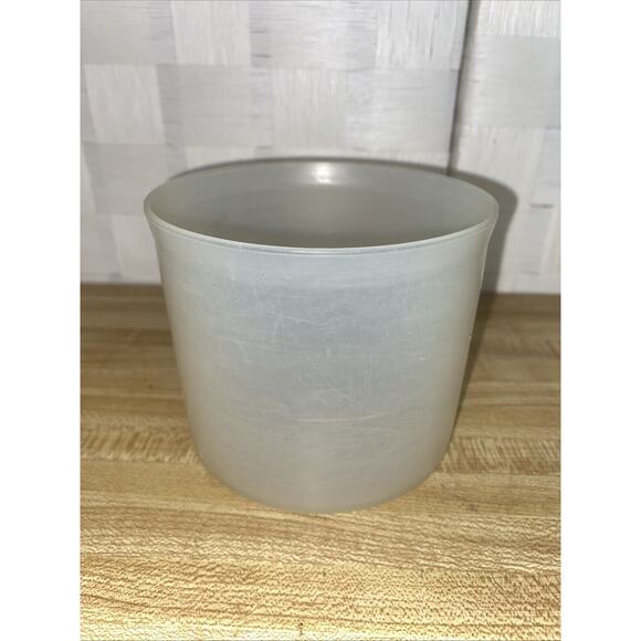 Set (3) Vintage Tupperware Clear Canisters Storage Container No lids Clear - Picture 2 of 8